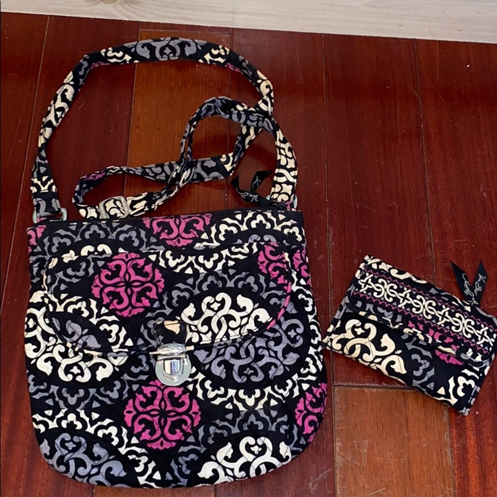 Pink and Black Vera Bradley bag